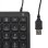 Tastiera numerica a membrana V7 KP350 Layout IT 22 tasti USB per notebook/PC