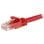 Netzwerkkabel StarTech N6PATC1MRD Cat6 1m RJ45 Rot Snagless PoE-Unterstützung