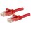 Netzwerkkabel StarTech N6PATC1MRD Cat6 1m RJ45 Rot Snagless PoE-Unterstützung