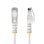 Cable Ethernet Cat6 StarTech Slim Blanco 7m RJ45 UTP LSZH PoE++ 28AWG