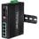 Commutateur industriel Trendnet TI-PG62B 4 ports Gigabit PoE+ 2 SFP 120 W IP30 DIN