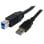 Cable USB A a B StarTech USB3SAB3MBK 3 m SuperSpeed Negro USB 3.2 Gen 1