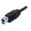 Cable USB A a B StarTech USB3SAB3MBK 3 m SuperSpeed Negro USB 3.2 Gen 1