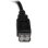 USB-Verlängerungskabel StarTech USB 2.0 0,15 m Stecker Buchse schwarz vernickelt