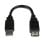 Cavo USB StarTech.com USBEXTAA6IN Estensione USB 2.0 Maschio a Femmina 0,15 m Nero