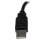 USB-Verlängerungskabel StarTech USB 2.0 0,15 m Stecker Buchse schwarz vernickelt