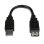USB-Verlängerungskabel StarTech USB 2.0 0,15 m Stecker Buchse schwarz vernickelt