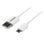 Cable USB StarTech USBPAUB2MW 2m USB A a Micro USB B Macho Blanco alta velocidad