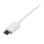 Cable USB StarTech USBPAUB2MW 2m USB A a Micro USB B Macho Blanco alta velocidad