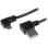 Cable USB Micro-USB 2.0 StarTech 2m Conectores Acodados Derecho Macho Negro