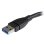 Kabel USB StarTech.com USB-A nach USB-C 15 cm Schnellladung 3A Aramidfaser Schwarz