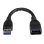 Kabel USB StarTech.com USB-A nach USB-C 15 cm Schnellladung 3A Aramidfaser Schwarz