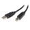 Cable USB StarTech.com USB2HAB2M-A Impresora 2m USB 2.0 A a B Macho/Macho Negro