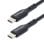 Cabo de carregamento USB-C StarTech.com 1m 60W Power Delivery Preto TPE