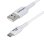 Cabo USB StarTech 1m USB-A a USB-C 3A Carga Rápida Sincronização Branco