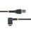 Cabo USB StarTech.com R2ACR-2M-USB-CABLE 2m USB-A para USB-C 3A Branco Resistente Ângulo Direito