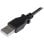 Cable Micro USB StarTech 0,5m Acodado Derecha USB 2.0 Macho/Macho Negro