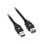 Cable de extensión USB V7 2m USB 3.2 Gen 1 A macho a A hembra chapado oro negro