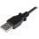 Cabo Micro USB StarTech 1m con conector em ângulo direito transferência 0,48 Gbit/s preto