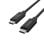 Cable USB C Belkin INZ004BT2MBK 2 m USB4 Gen 2x2 20 Gbit/s Reforzado Negro