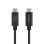 Cable USB C Belkin INZ004BT2MBK 2 m USB4 Gen 2x2 20 Gbit/s Reforzado Negro