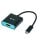 Adaptador QUO USB-C a HDMI 4K 60Hz Macho-Hembra Negro