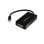 Adaptador StarTech.com MDP2DPDVHD Mini DisplayPort para DisplayPort, DVI-D e HDMI Preto 0,15 m