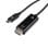 Cable USB-C V7 V7UCHDMI-1M 1 m 4K HDMI negros transfer 21.6 Gbps Plug and Play