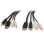 Cable conmutador KVM DisplayPort StarTech DP4N1USB6 USB audio micrófono 1,83 m negro