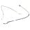 Cabo flexível para portátil Dell G15 5530 5535 5540 554 05mf40 Dc02c010x00 FHD 40 pinos