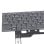 Teclado retroiluminado para portátil Msi Stealth 15m GS66 Stealth GE66 Raider preto
