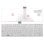 Clavier d'ordinateur portable blanc Toshiba S50-a S50d-a S50dt-a S50t-a S55-a S55d-a S55dt-a S55t-a