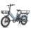 Elektrofahrrad Fafrees Ff20 Cuv 250 W Motor 48 V 24 Ah Dual-Akku 20 Zoll Hydraulische Scheibenbremsen Blau