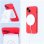 COOL rode magnetische siliconenhoes voor iPhone 17 Pro / 18 Pro