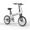 Bicicleta eléctrica QUO Pvy Libon Motor 500W 36V 10Ah 130km Disco hidráulico Blanco