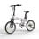 Bicicleta eléctrica QUO Pvy Libon Motor 500W 36V 10Ah 130km Disco hidráulico Blanco