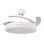 Ventoinha de Teto LED White Olga Ø107 cm DC 36 W Preto Mate Temporizador Controle Remoto Ultra Silencioso