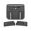 Freidora de aire Ninja DZ400EU 9,5 L 2470 W doble cesta gris con control giratorio