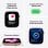 Montre Connectée Apple Watch Series 11 GPS + Cellular 46mm OLED Argent Violet M/L IP6X SpO2 ECG