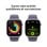 Montre Connectée Apple Watch Series 11 GPS + Cellular 46mm OLED Argent Violet M/L IP6X SpO2 ECG
