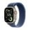 Apple Watch Ultra 3 GPS + Cellular 49mm OLED Titan Natur mit blauer M/L Trail Buckle IP6X SpO2 Pulsmesser Schlaftracking SOS