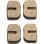 Kit de 4 Pastillas de Freno Blue Cecotec para Patinete Eléctrico Bongo Serie Z
