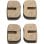 Confezione da 4 pastiglie freno per la sostituzione dello scooter elettrico Bongo Series Z Off Road Cecotec