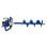 Ahoyador Hyundai HYEA5080 motor 2 tiempos con brocas 100 150 200 mm EUII