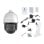Câmara IP LevelOne FCS-4072 4MP 360° Zoom Óptico 32x Visão Nocturna PoE IR