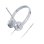 Auriculares Lenovo 100 con cable Jack 3,5 mm para oficina y call center, color plata