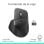 Maus Logitech MX Master 4 Wireless RF Bluetooth 8000 DPI Graphit Ergonomisch programmierbar