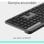 Teclado de membrana Logitech Signature Slim Solar+ Layout ES sem fio solar Bluetooth grafite