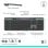 Teclado de membrana Logitech Signature Slim Solar+ Layout ES sem fio solar Bluetooth grafite
