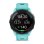 Garmin Forerunner 265 46mm Bisel negro con carcasa en turquesa y correa de silicona turquesa/negro